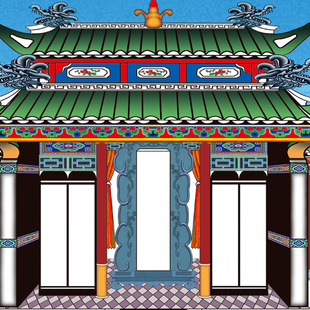 供奉祖先老祖宗家谱族谱挂画老式宗谱祠堂神位卷轴老式布家堂轴子