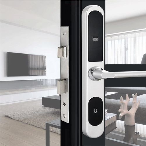 酒店断桥铝锁 刷卡锁 宾馆断桥铝系统发卡锁 铝合金锁 玻璃门锁