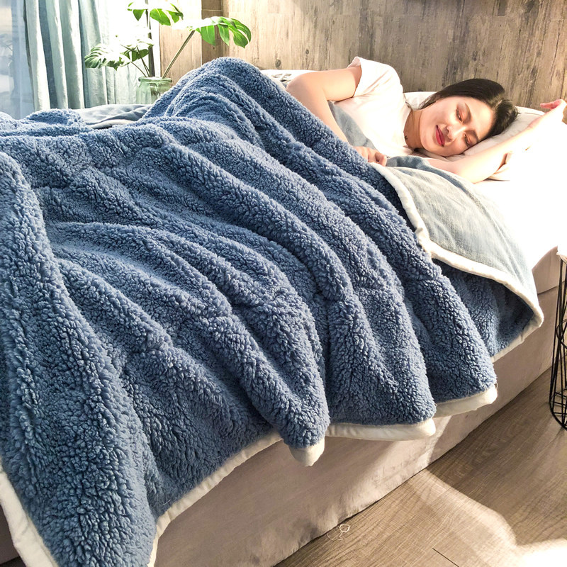 加厚三层毛毯被子珊瑚绒毯双层法兰绒冬季保暖办公室午睡床单毯子,床上用品,床单,淘宝优惠券,粉丝福利购,淘宝优惠卷