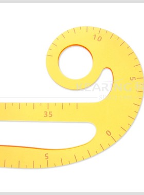 科灵 PM1300亚克力服装尺 服装袖窿尺大型曲线尺模板美术漫画云尺