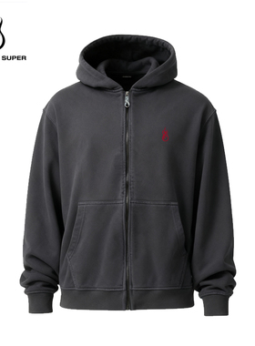 【秋冬新款】VOS宽松连帽拉链重磅开衫卫衣男女款VisionofSuper