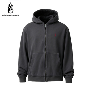 卫衣男女款 VOS宽松连帽拉链重磅开衫 VisionofSuper 秋冬新款