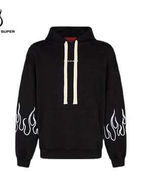 【秋冬新款】VOS火焰美式风刺绣连帽宽松卫衣男女款VisionofSuper