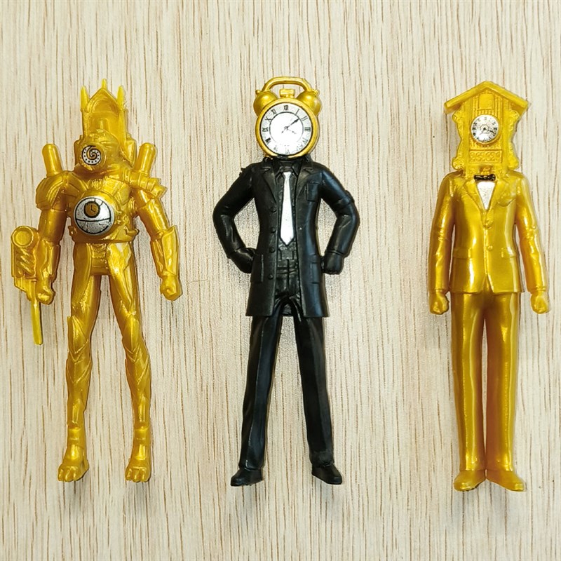 新款泰坦时钟王大战马桶人儿童手办公仔监控人电钻W人电视人模型