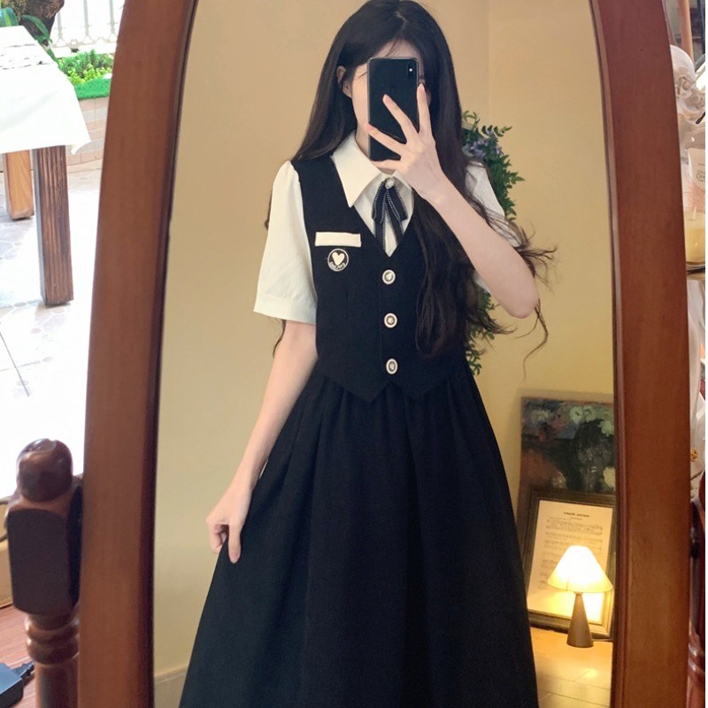 18岁女孩成人礼礼服高中生学生毕业典礼高级感平时可穿夏季连衣裙