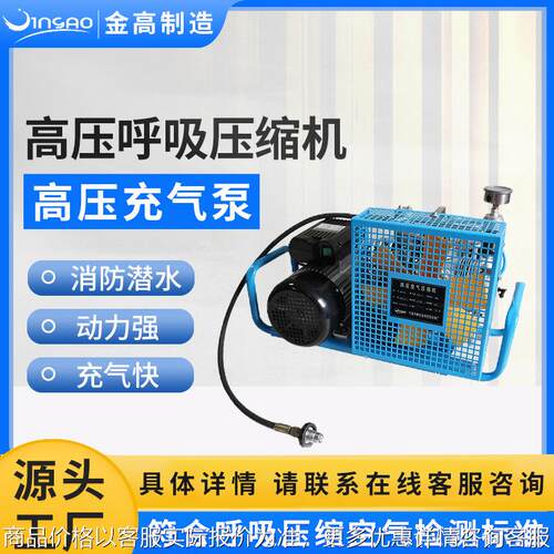 消防潜水空气压缩机移动正压式填充泵小巧便捷低噪空气填充泵