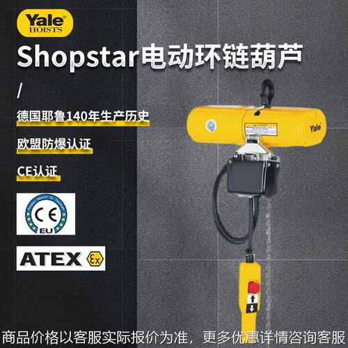 美国迷你轻小型220伏电压单项4便携式 电动环链葫芦