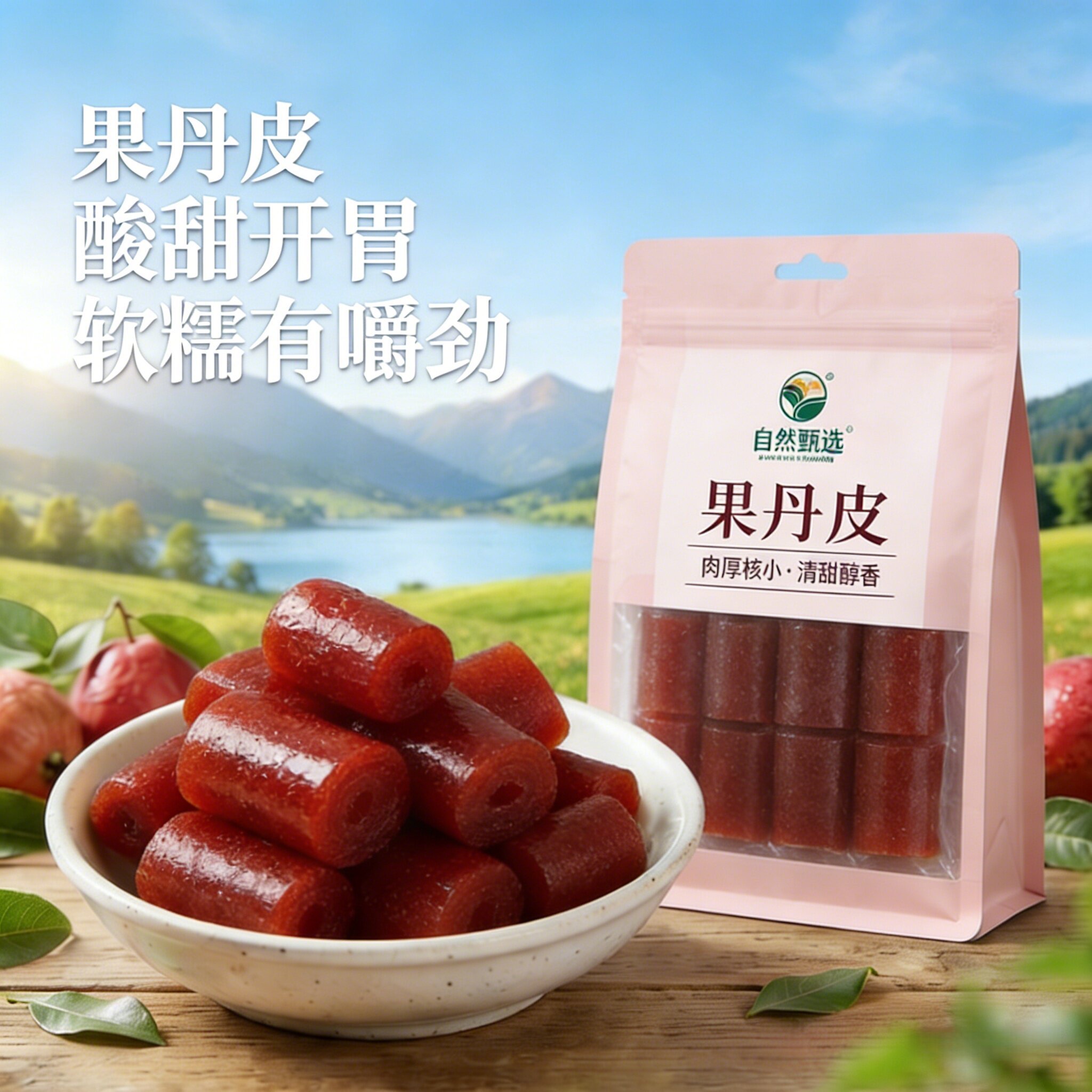 央妈推荐正宗山楂卷果丹皮老式果丹皮山楂卷官方旗舰店无糖无添加