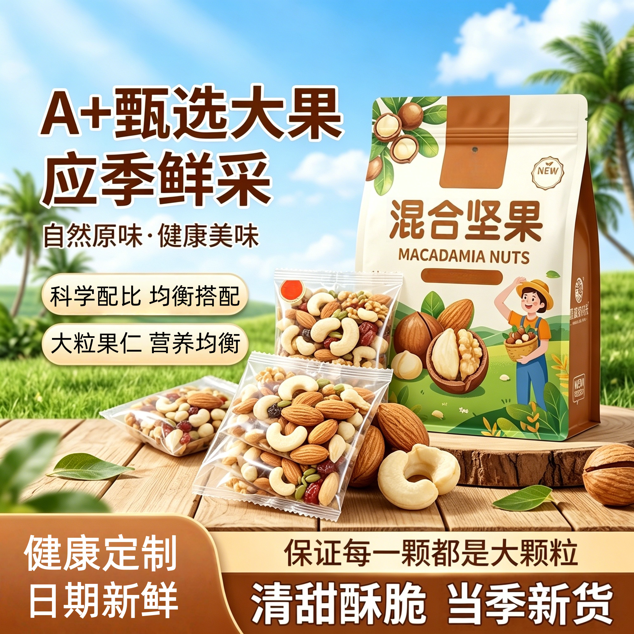 央妈推荐！坚果每日一包独立包装每日坚果官方旗舰店正品孕妇健康