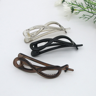 扭扭夹8字蝴蝶结高级感气质后脑勺发夹女镂空盘发半扎发头发夹子