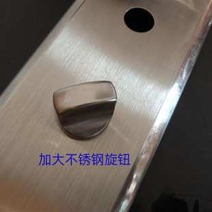 不锈钢4孔防盗门把手适合华爵王力门用的不锈钢防盗门面板拉手
