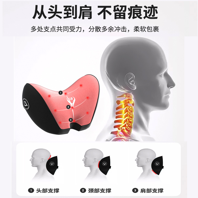 汽车头枕护颈枕座椅靠枕车用一对靠垫头枕腰靠套装开车舒适记忆棉