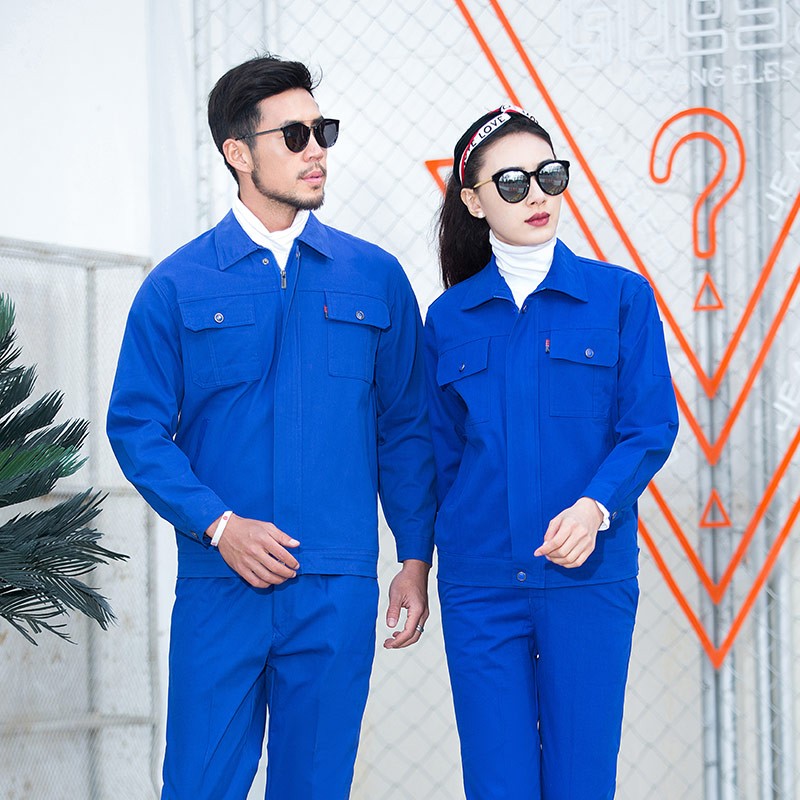 纯棉工作服套装男国家电网防烫耐磨工地长袖电焊工劳保服定制秋冬