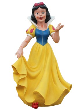 白雪公主人物卡通美陈玻璃钢雕塑摆件园林景观幼儿园装饰户外花园