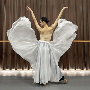 江南飞雁舞蹈大摆裙中国风古典舞裙子1080度大摆裙舞蹈摄影大裙子