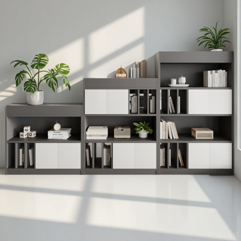 多层办公室隔断柜E0级板材木质文件柜矮柜储物柜简约展示柜落地柜