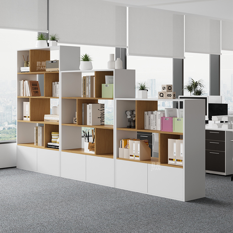 E0级板材办公室隔断柜木质文件柜资料柜矮柜储物柜展示柜落地书柜