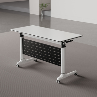 可折叠会议桌移动固定长条培训桌椅办公桌拼接学习多功能折叠书桌