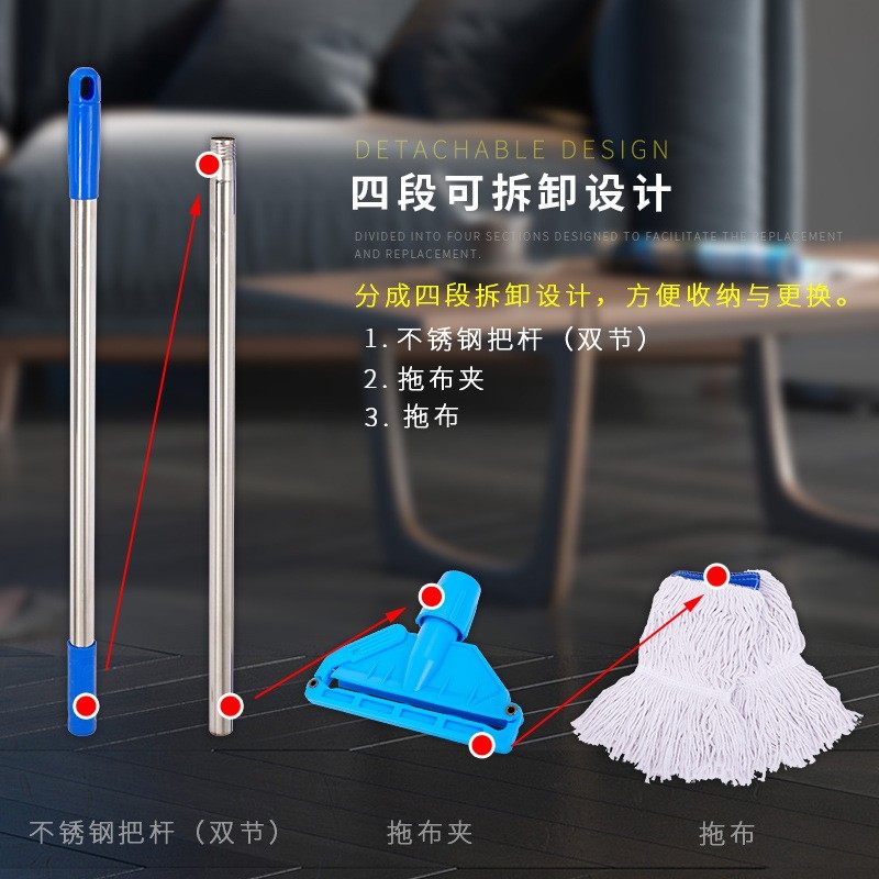 棉线蜡拖吸水替换布水拖地拖可拆洗夹固式酒店老式棉布拧水拖把,标准件/零部件/工业耗材,脚轮,淘宝优惠券,粉丝福利购,淘宝优惠卷