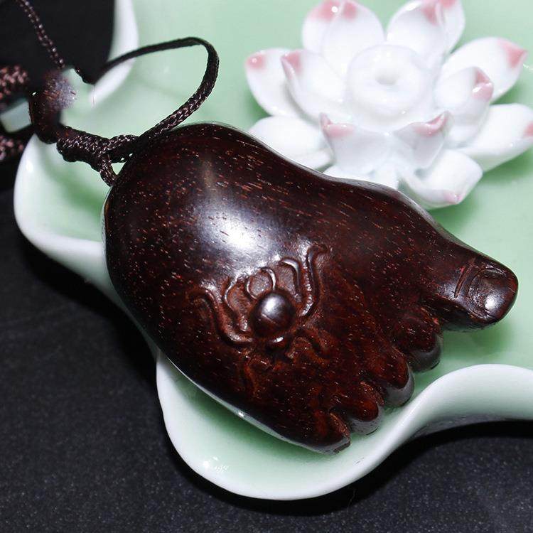 印度小叶紫檀知足常乐手把件 脚丫蜘蛛工艺品小把件工艺收藏