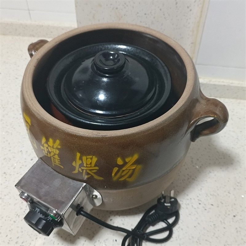 手工土陶砂锅隔水炖煲家用南昌煨汤电瓦罐学生儿童早餐汤粥陶瓷砵