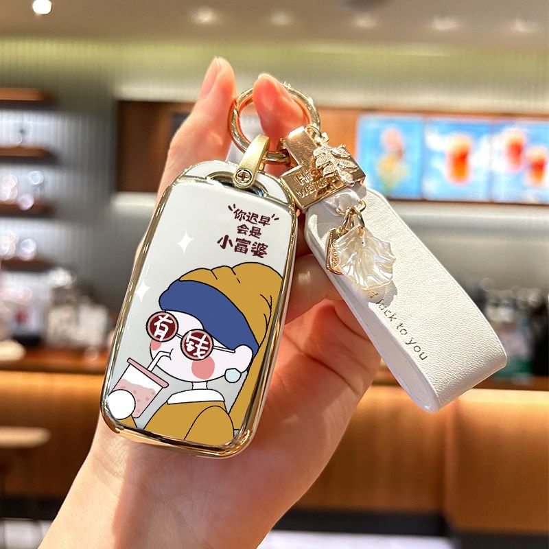 适用长安糯玉汽车钥匙套米lumin奔奔estar扣cs55逸动dt壳35包15女