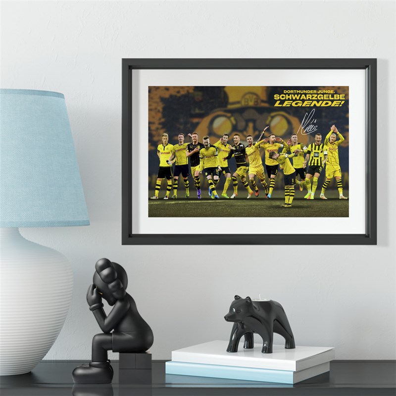 多特蒙德罗伊斯致敬球迷实木装饰相框照片墙桌摆挂框摆件酒吧壁画