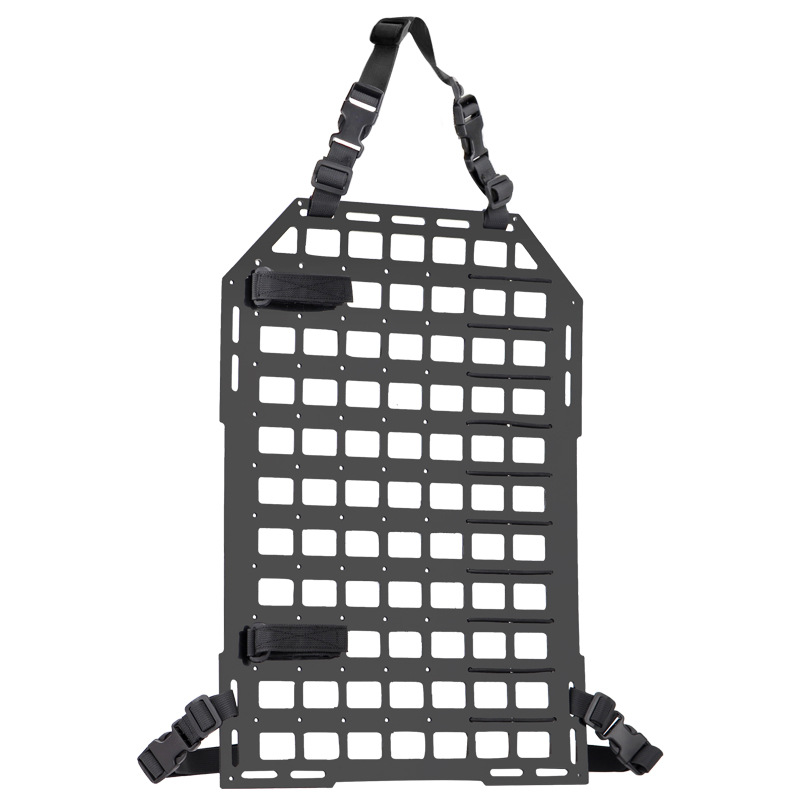 汽车座椅背部MOLLE系统CS/发射器装备战术挂载板车载悬挂收纳装置