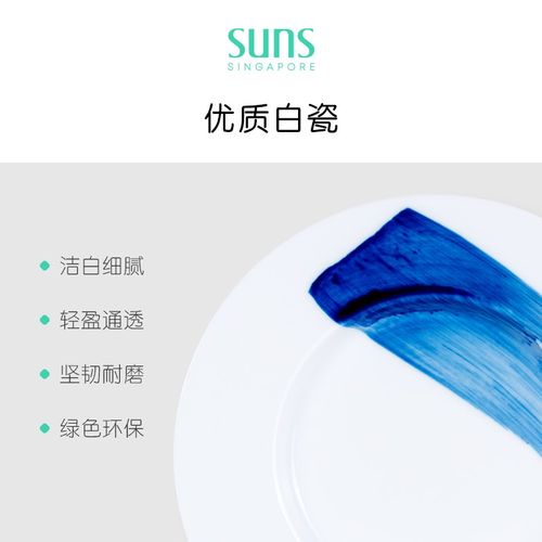 suns时分海洋系列咖啡杯碟青花瓷下午茶茶具水杯茶杯礼盒装送礼
