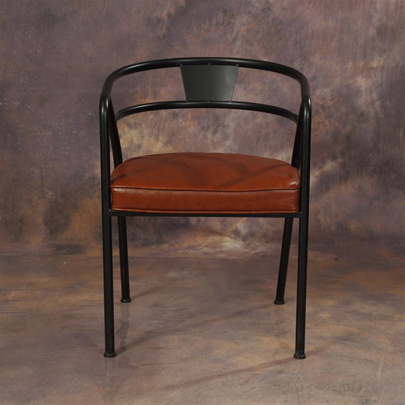 美式铁艺餐椅高档沙发椅休闲椅做旧复古吧台咖啡店椅电脑椅圈椅