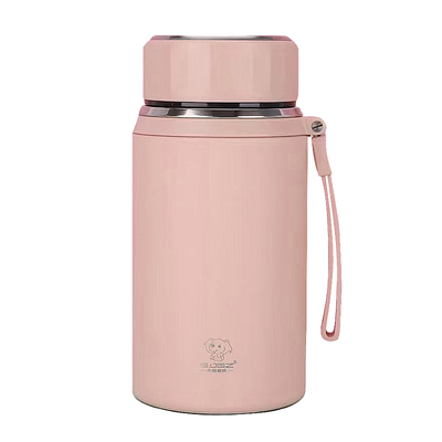 316不锈钢大容量保温杯女男士可爱水杯矮胖杯子便携吨吨桶保温壶