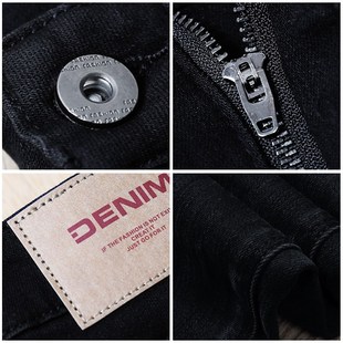 黑色弹力紧身铅笔裤女2024秋季新款小个子高腰修身显瘦小脚牛仔裤