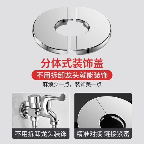 下水管遮挡装饰盖吊顶开孔不锈钢盖热水器排烟管玻璃墙孔遮丑盖子