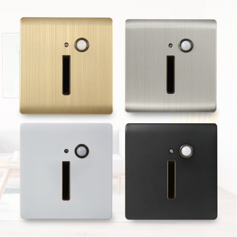 LED地脚灯86型智能光控人体感应墙角洒店宾馆楼梯过道小夜灯自动