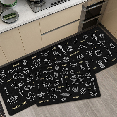 厨房地垫防油防滑家用可擦免洗耐脏地毯北欧风防水长条脚垫好清洗