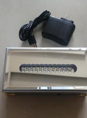 长方形发光底座七彩白灯两档灯光水晶貔貅玻璃玉器展示架摆件长条