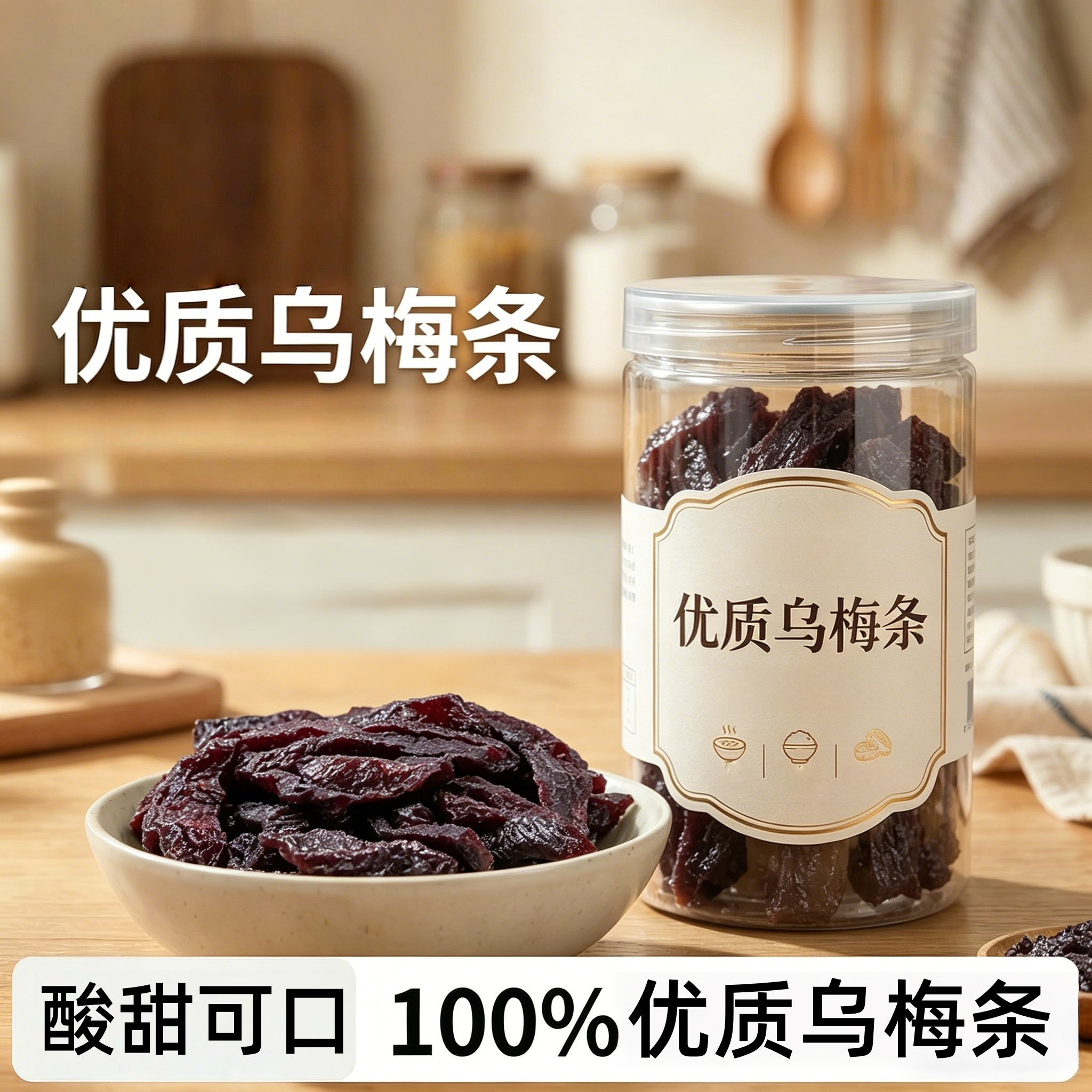 胖超市东来乌梅条酸梅乌梅干梅子乌梅肉无核话梅蜜饯网红果干零食