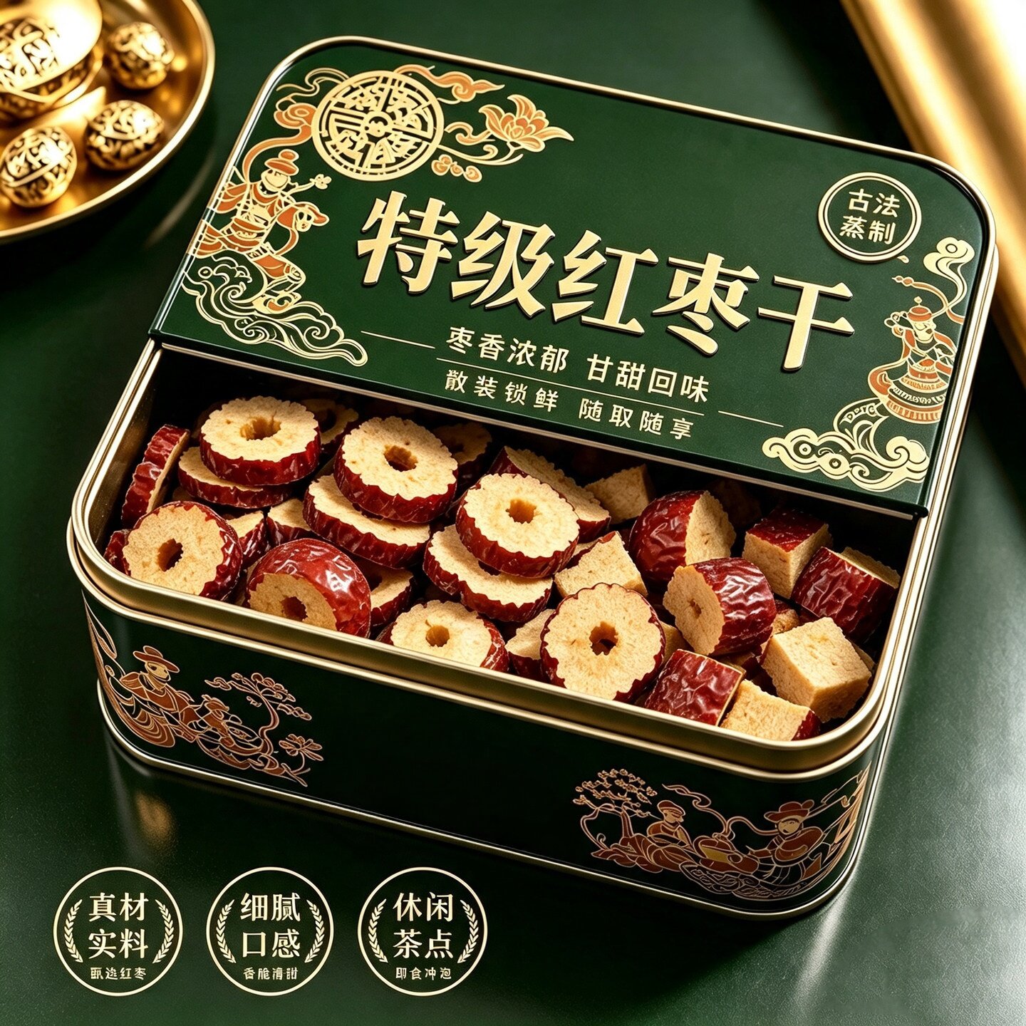 央妈精选红枣片干正品官方旗舰店泡水特级无核新疆商用枸杞脆新货