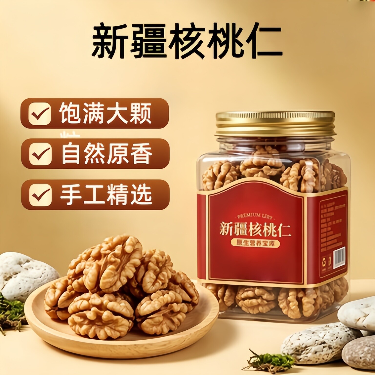 农科院新疆去皮核桃仁2026新货熟核桃仁打豆浆原味无添加烘焙孕妇