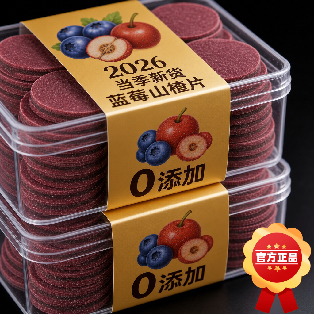 央妈推荐桑葚蓝莓山楂片独立包装无添加糖精蜜饯果脯零食旗舰店