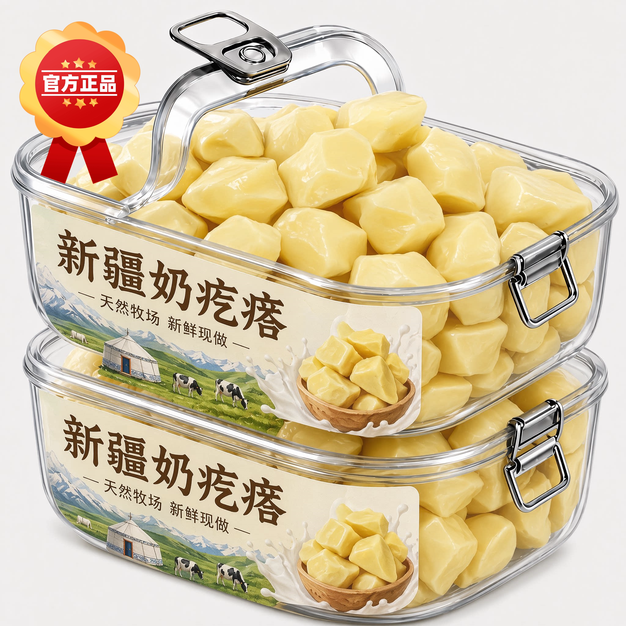 新疆特产奶疙瘩奶酪官方旗舰店手工酸奶疙瘩无糖奶醇零食独立包装
