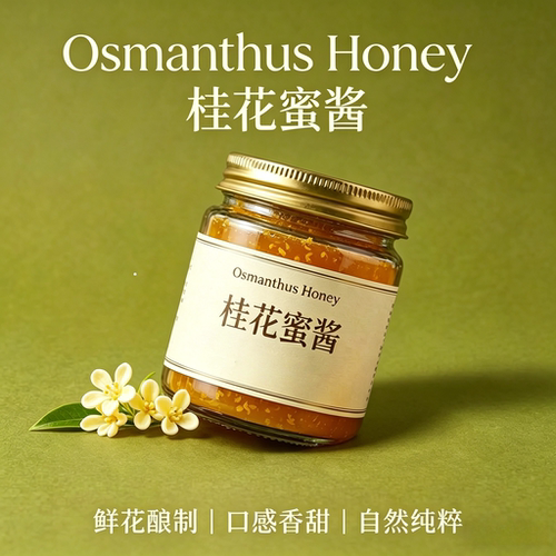 央妈推荐桂花蜜酱0添加特级正宗桂花蜜零添加香精酱果酱家用烘焙