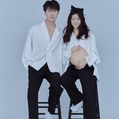 男女写真简约主题衣服 夫妻西装 展会新款 影楼孕妇情侣拍照服装