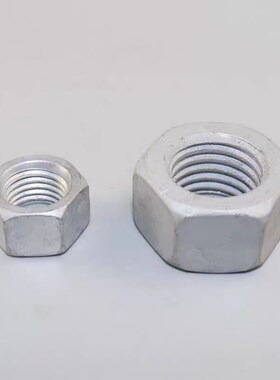 热镀锌外六角m10螺m母m8m12m16m18螺帽大全加厚螺帽薄螺母超薄普