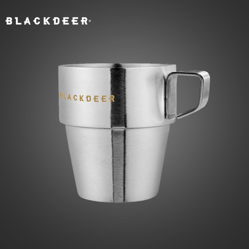 黑鹿户外不锈钢套装杯旅行野餐露营水杯本原啤酒杯304不锈钢茶杯