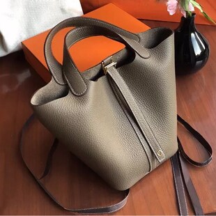 真皮女包荔枝纹菜篮子包休闲时尚彩绘涂鸦手提包头层牛皮水桶包