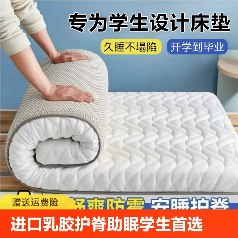 乳胶床垫宿舍学生单人记忆棉垫子软G垫租房专用床垫子海绵垫折叠