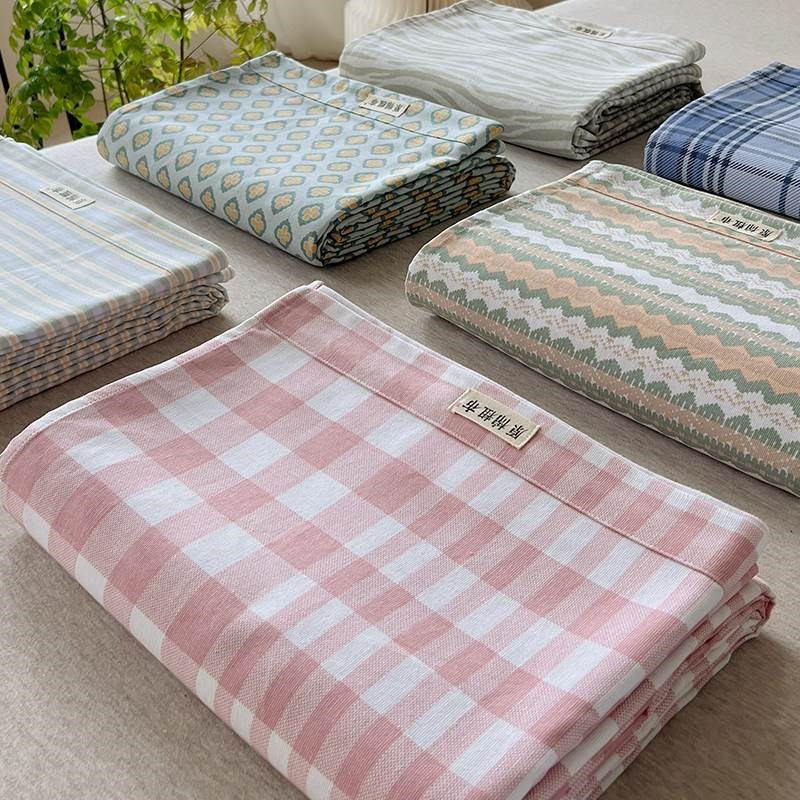 夏季纯棉老粗布床单单件全棉凉席亚麻布料床笠单人被Y单枕套三件