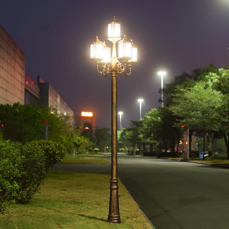 庭院灯3米led家用乡村220V户外防水小区高杆中式别墅景观灯路灯