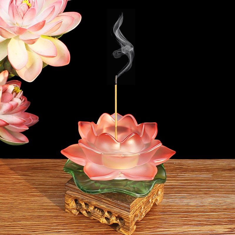 线香香插熏香炉香座沉香檀香炉家用室内瑜伽茶室琉璃莲花禅意香托,家居饰品,香托/香盘/香座/香插,淘宝优惠券,粉丝福利购,淘宝优惠卷
